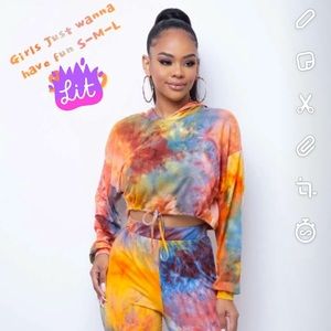 Colorful two piece outfit